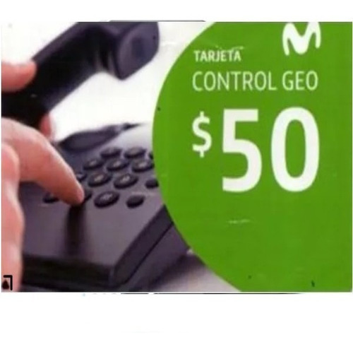 Tarjeta Movistar Geo Control Pin $ 50 - Stock 24 Hs.