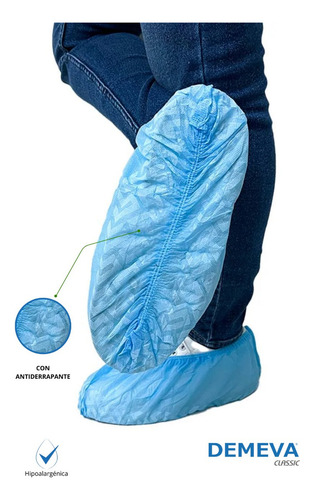 Cubrezapatos Desechable, Antiderrapante Ambiderm 100 Pzas