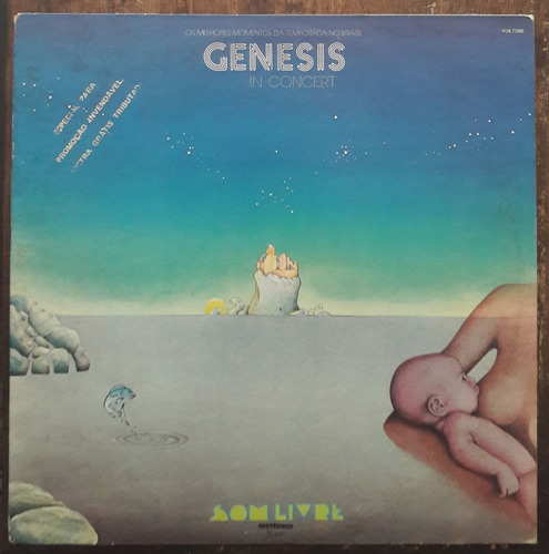 Lp Vinil (vg+) Genesis In Concert Ed Som Livre 1977 Promo