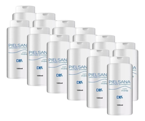 Kit 12- Pielsana Sabonete Antisséptico C/ Phmb Dbs- 12x100ml
