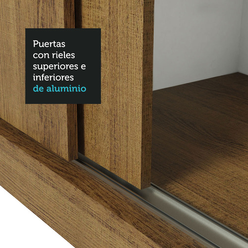 Ropero Closet Madesa Monaco 3 Puertas 2 Espejos M