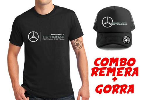 Combo Gorra Y Remera Mercedes Benz Remeras Canibal