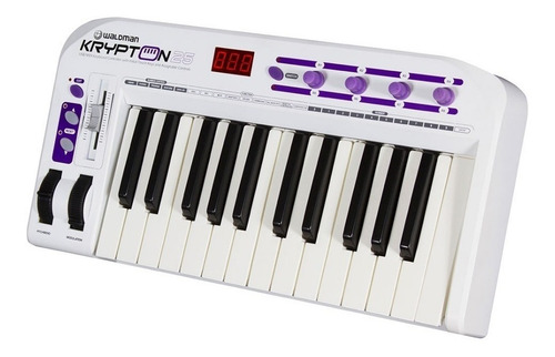 Imagem 2 de 4 de Controlador Waldman Krypton 25 Teclas Sensitivas Usb Midi