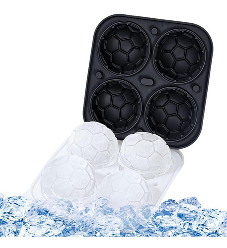 Bandeja De Cubitos De Hielo De Silicona Molde Para Hacer Bol