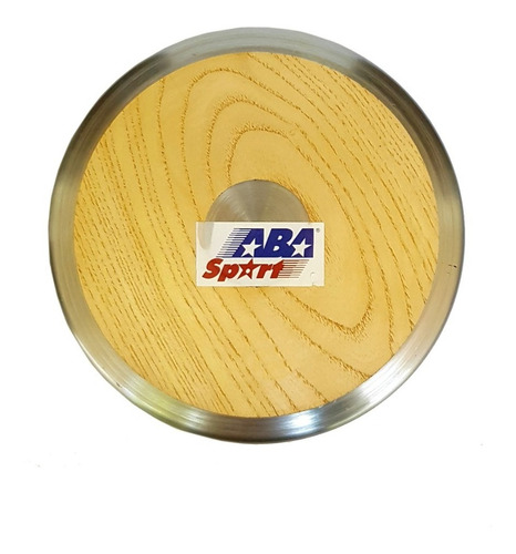 Disco De Lanzamiento Atletismo Madera Y Aluminio De 1,5kg