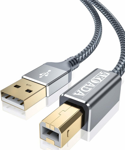 Cable Usb Impresora 2.0 A Macho A B Macho 6 Metros