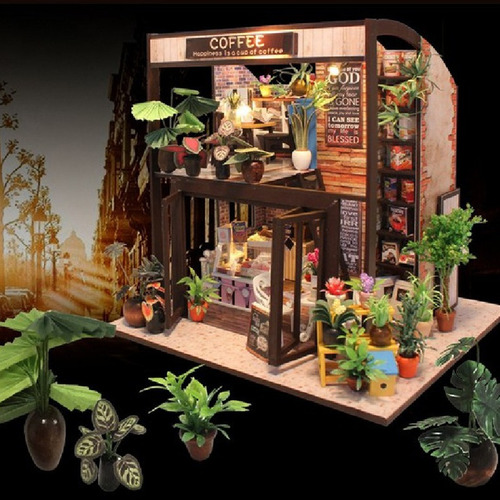 Imagen 5 de 6 de 1:24 Diy Dollhouse Kit En Miniatura Viaje En El Tiempo