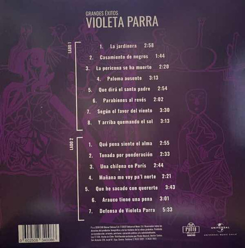 Violeta Parra - Grandes Exitos (vinilo)