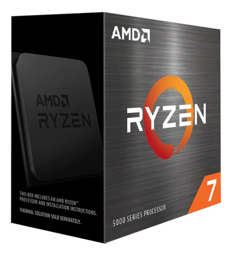 Procesador gamer AMD Ryzen 7 5800X 100-100000063WOF de 8 núcleos y 4.7GHz de frecuencia
