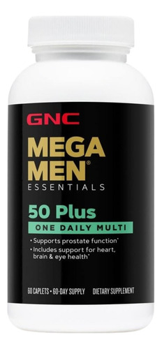 Gnc Mega Men 50 Plus Una Multivitamina Diaria Para Hombres,