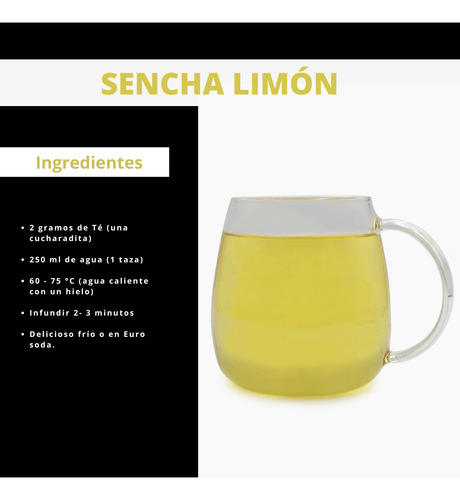 Tisana Te Verde Eurote Sabor Sencha Limón 100g