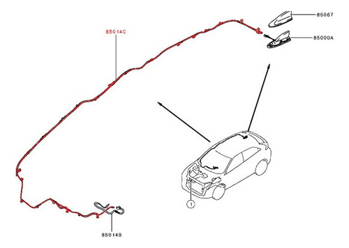 Cable De Antena De Eclipse Cross