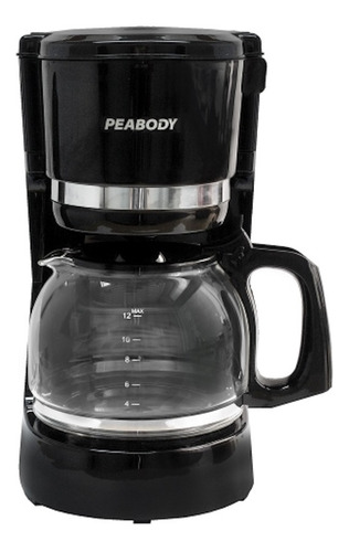 Imagen 2 de 2 de Cafetera Peabody PE-CT4205 semi automática negra de filtro 220V