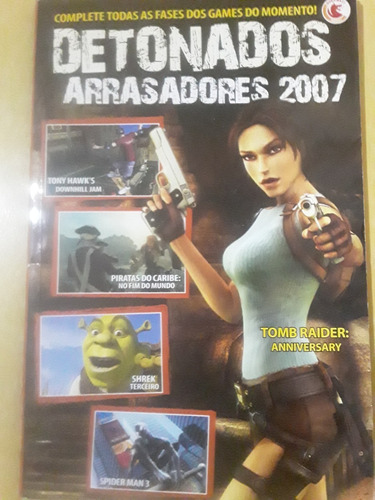 Pl458 Revista Detonados Arrasadores 2007 Tomb Raider Anniver