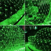 Comprar Cortina Red 8 Efectos Luces Led Color Verde 2x2m