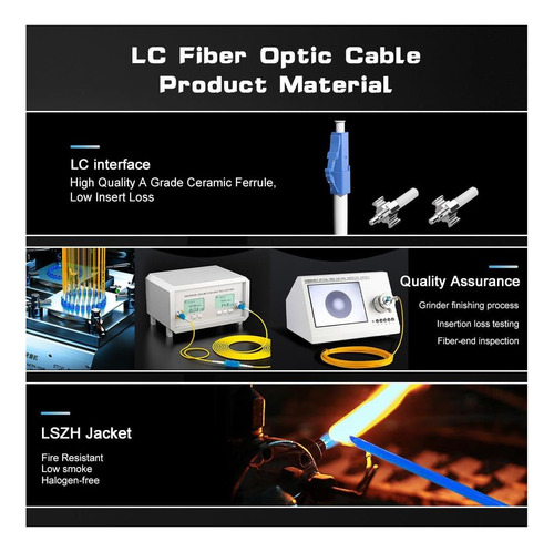 Cable De Fibra Óptica E-link Os2 Lc A Lc Lc Simplex Simplex