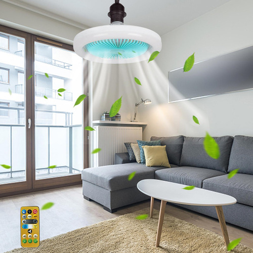Yi Ventiladores Led 30w 36w Con Lámpara Azul 36w