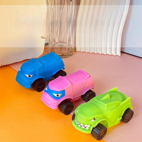 . Coche De Juguete Elástico, Coche De Juguete Que Se Azul