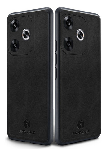 Zt For Xiaomi Poco F6 5g Matte Pu Back Case Magnetic Mount