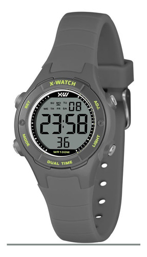 Relógio X-watch Masculino Cinza 36mm - Resistente 100m