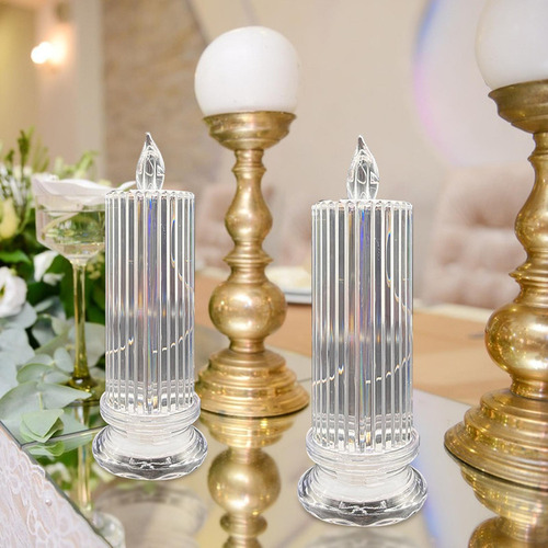 Velas Led Sin Llama Velas Led Parpadeantes 4 Velas Led Portá