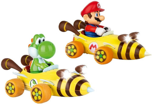 Autos A Control Remoto Mario & Yoshi Quad Rc Pack . Color Amarillo