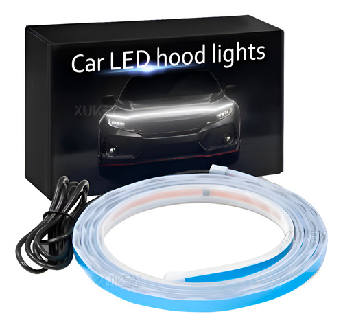 Led De Capot Automotriz Drl De 150cm Luz Blanca