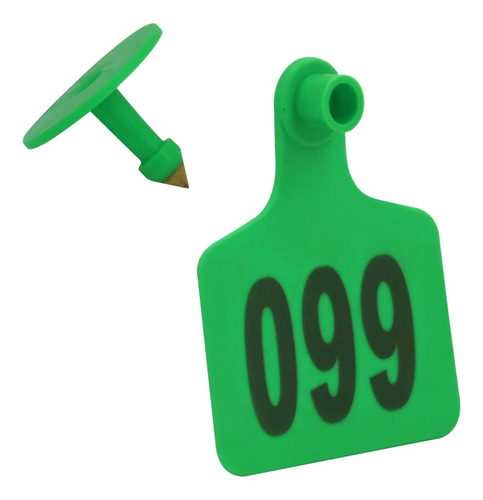 Crotales Grandes De Plástico Verde 201-300