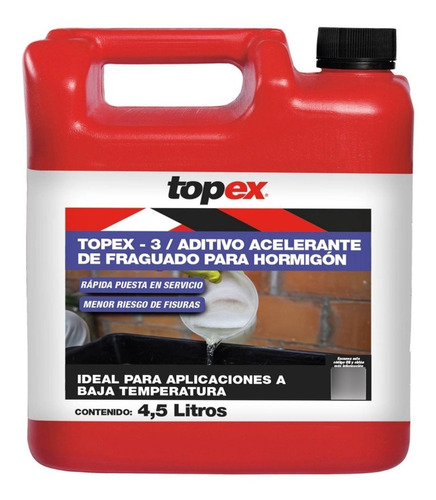 Acelerante Controlado De Fraguado Topex 3