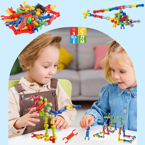 Kit De Bloques De Construcción Afomida Stem Toys 125 Unidade