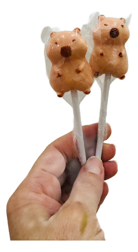 Chupetín Capibara Carpincho Caramelo Artesanal X 25u