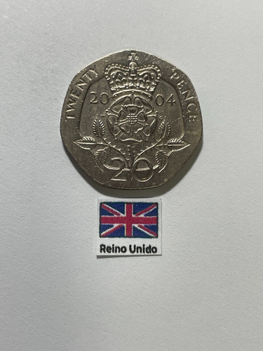 Moeda 20 Pence 2004, In 146 Inglaterra (Usado)