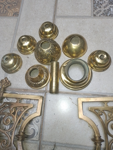 Antigua Lampara De Bronce Para Armar (Usado)