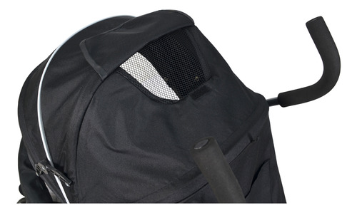 Coche Paragüita Reforzado Bebe Paseo Carrito Bipokids Negro Gris