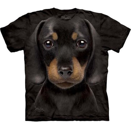 Camiseta The Mountain 3d - 100% Algodão - Dachshund Filhote