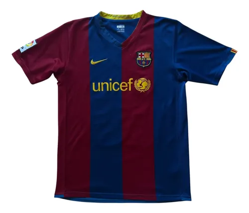 Camiseta Fc. Barcelona 2006-07 #10 Ronaldinho, Nike, Xl Niño