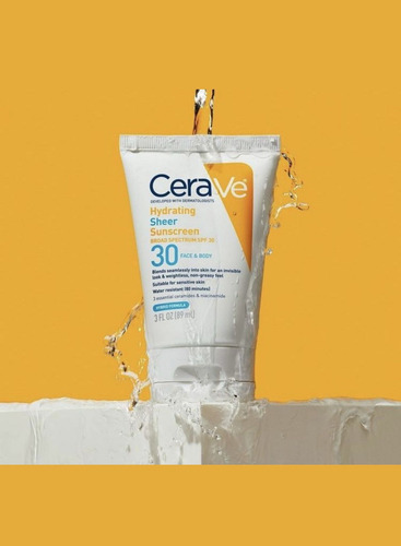 Cerave Protector Solar Hidratante Para Rostro Y Cuerpo 89ml