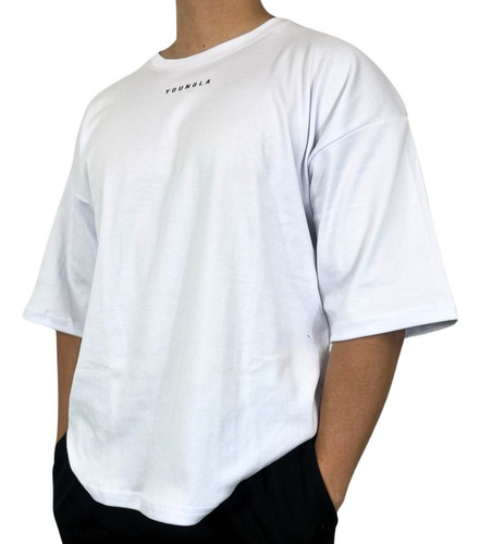 Playeras Oversize Algodón Youngla Ejercicio Grosor Alto