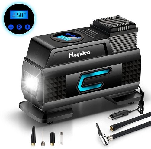 Imagen 2 de 5 de Compresor De Aire Digital Con Luz