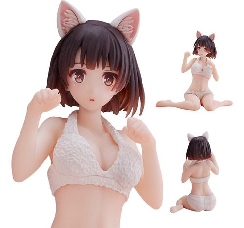 Saekano Anime Con Orejas De Gato De 10 Cm Para Megumi Kato C