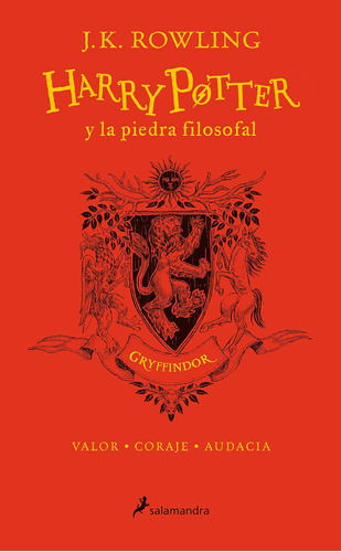 Libro Harry Potter Y Piedra Filosofal, Edición Gryffindor