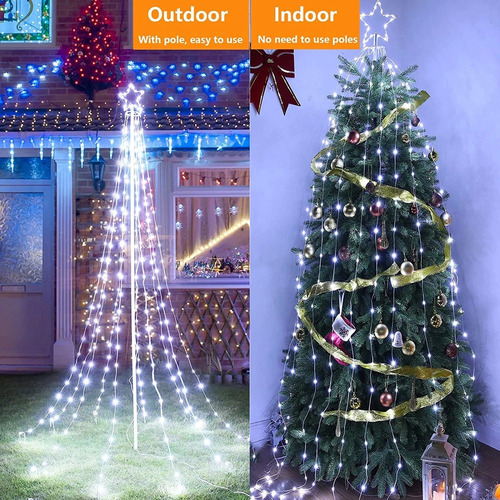 - Decoraciones Navideñas, Luces Led De Estrellas For