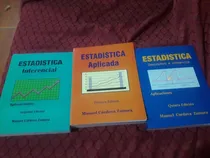 Comprar Libro Estadística Descriptiva,inferencial, Aplicada 3 Libros