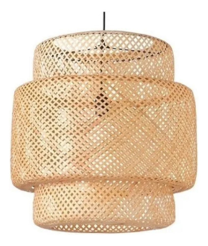 Pantalla  Luminaria Colgante Fibra Natural Bambu