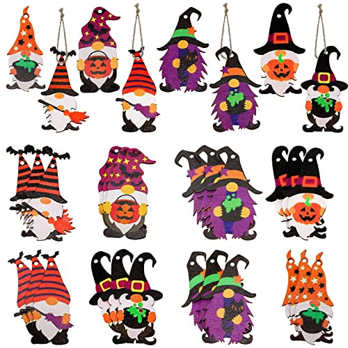 Conjunto De 24 Piezas De Gnomos Colgantes De Halloween ...