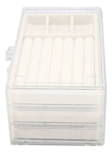 Caja De Almacenamiento De Joyas De Acrílico Transparente Con