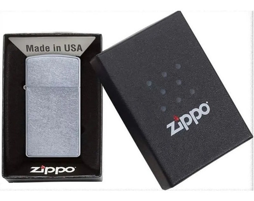 Encendedor Zippo Slim Cromado Street Mz1607