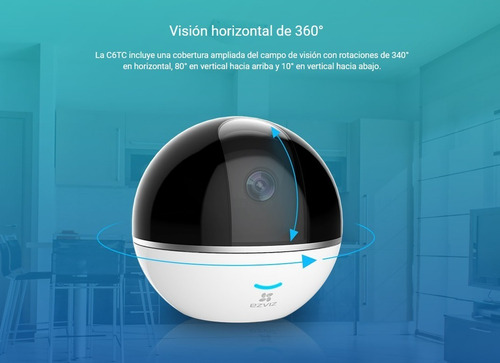 Imagen 2 de 5 de Camara Ezviz C6tc Wifi Full Hd Interior Vision Nocturna