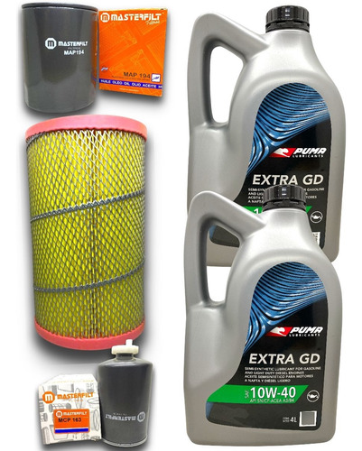 Kit 8l Puma 10w40 Y 3 Filtros Fiat Ducato Boxer 2.8 99 A 06