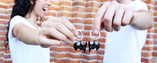 Llaveros Personalizados Para Parejas Batman Regalos Novios